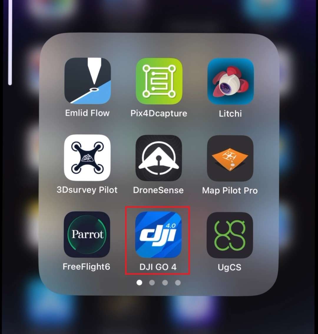 A image of DJI GO 4 App