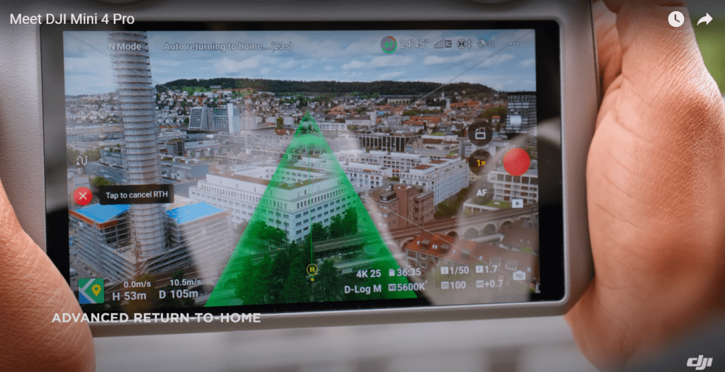 A Picture of DJI Mini 4 pro Advanced Features