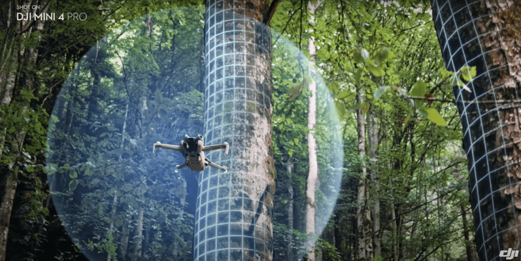 A Picture of DJI Mini Obstacle Sensors