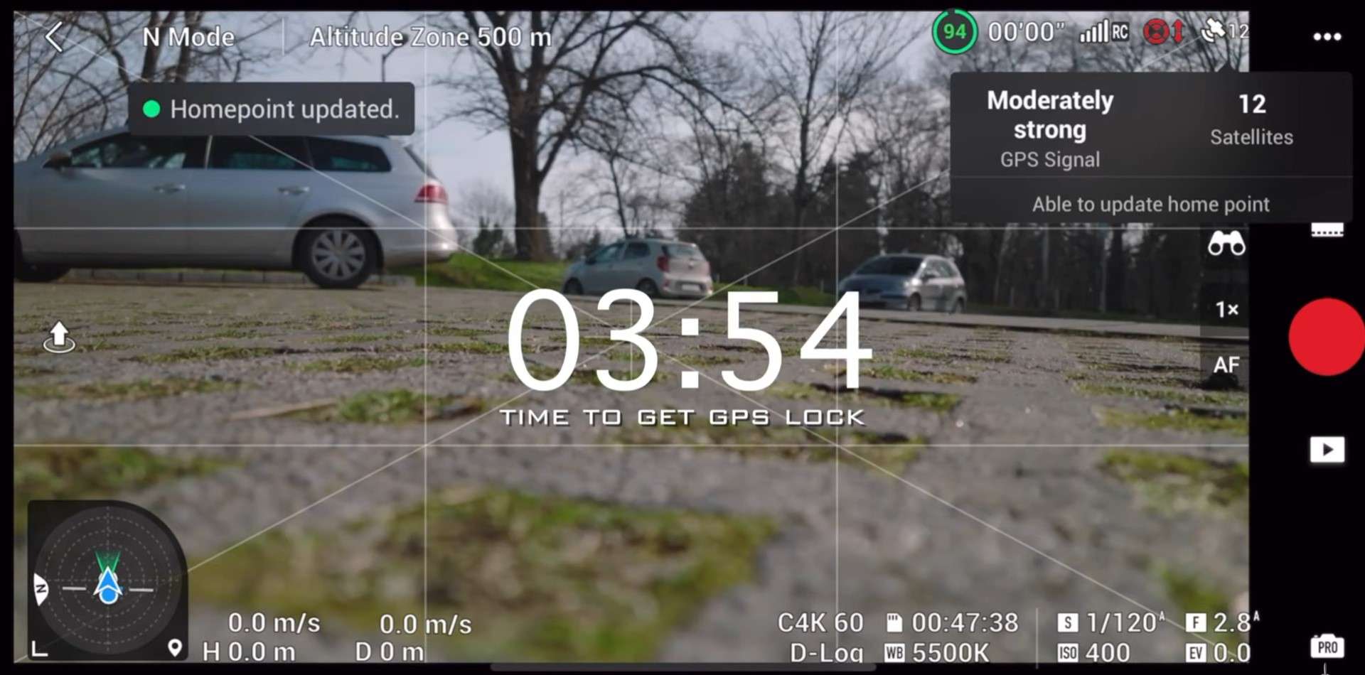 DJI Mavic 3 Drone Home Point Lock Time