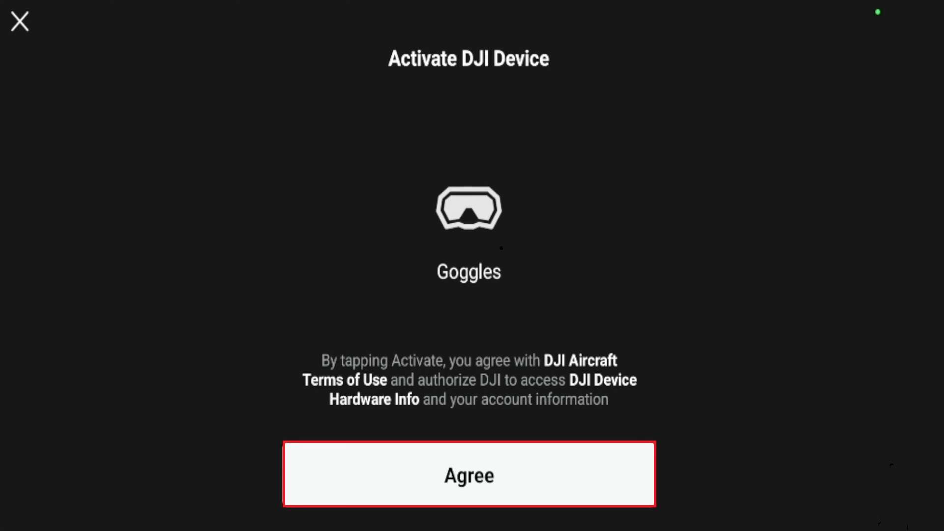 A image of DJI Avata Activate DJI Goggles