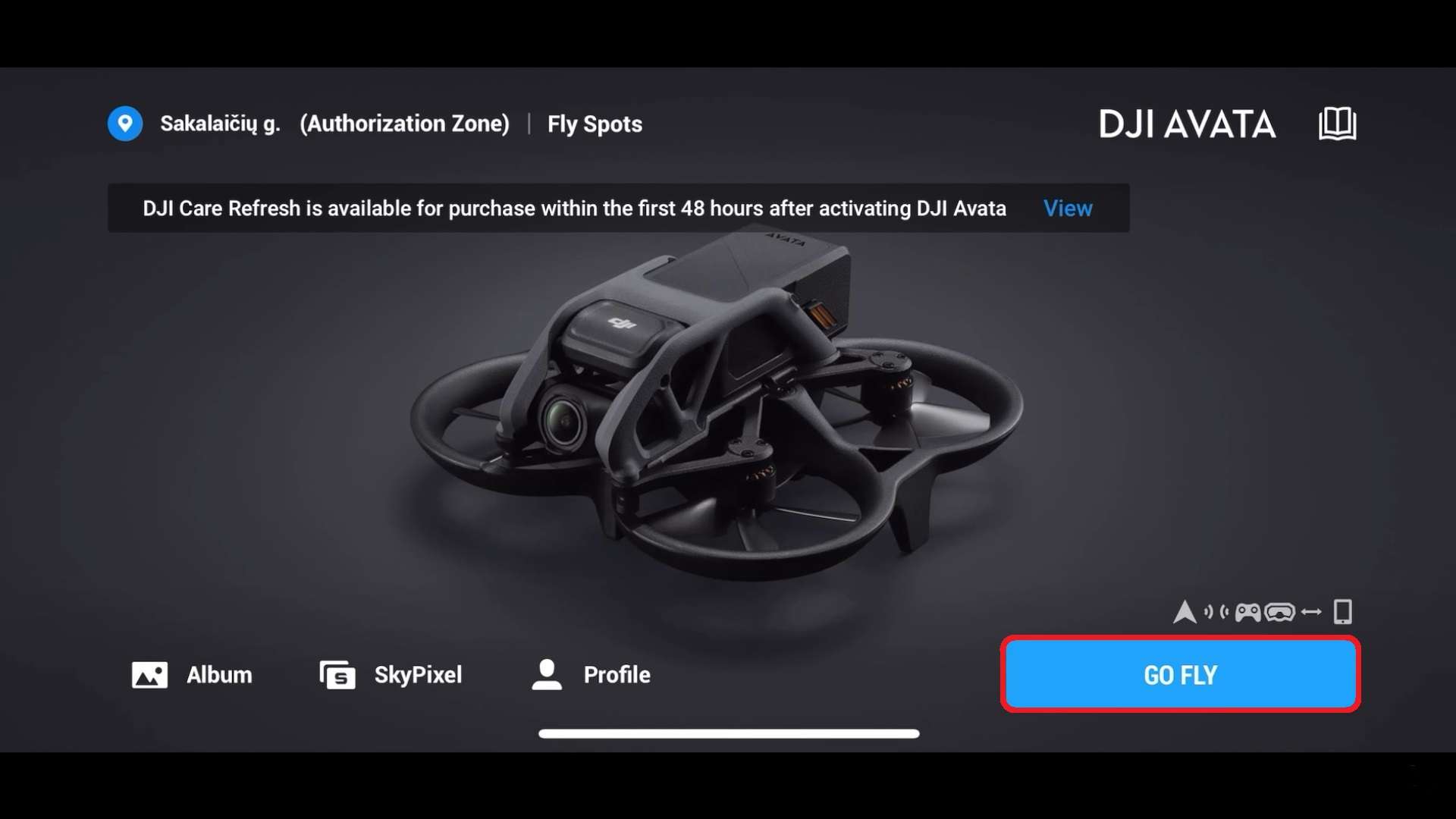A Image of DJI Avata GO Fly Mode