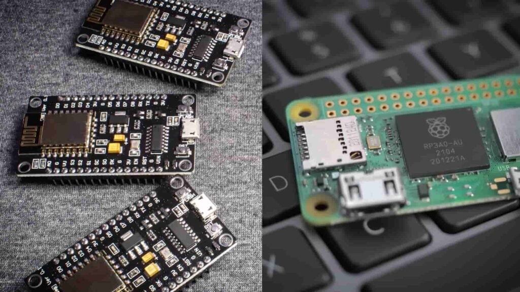 The Rise of Hacker Drones A image of WiFi development board & Raspberry Pi Zero