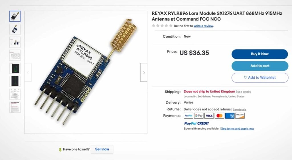 The Rise of Hacker Drones A image of LoRa module transceiver
