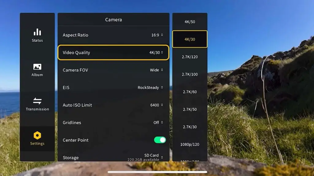 A image of Video Resolution Settings