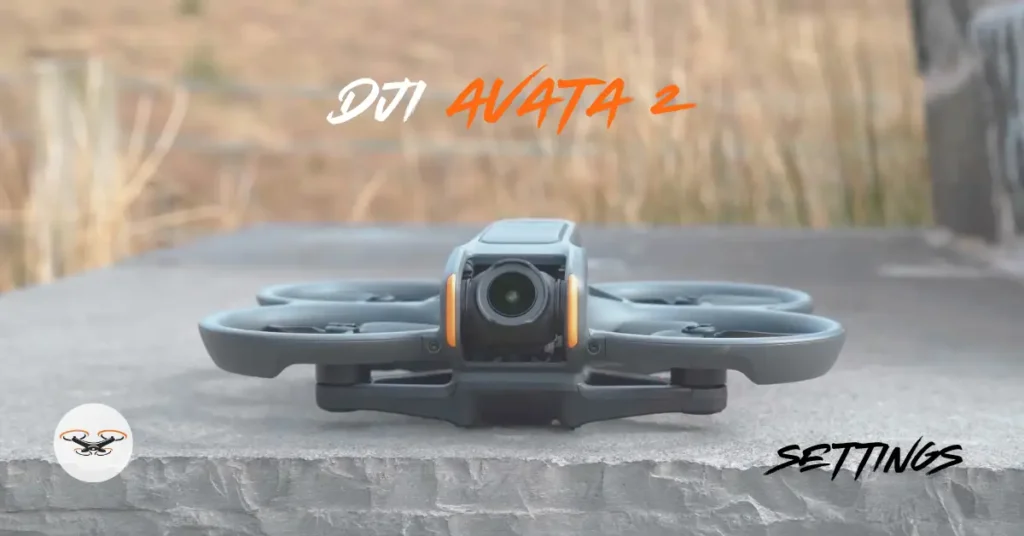A image of DJI avata 2 settings