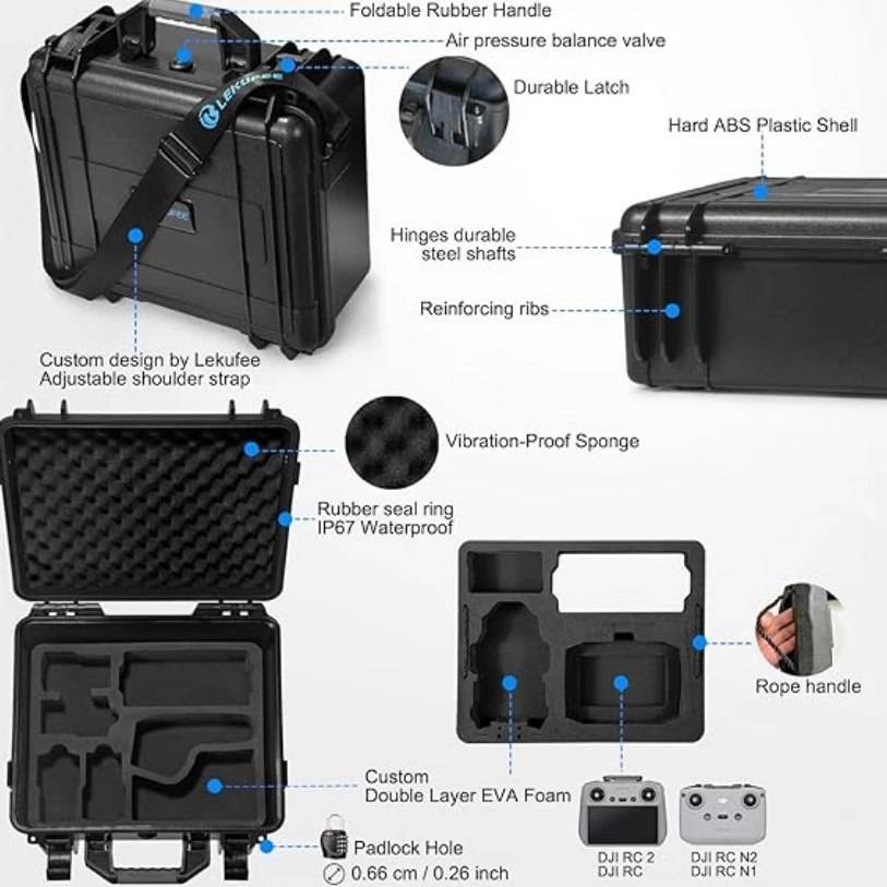 14 Must Have DJI Avata 2 Accessories A Image of Lekufee Hard Case