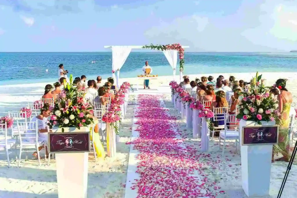 10 Great Ways to Make Money Using Your Drone A picture of a wedding event