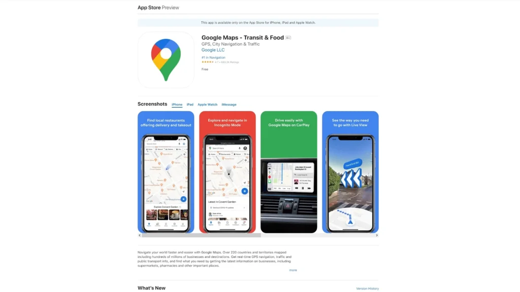 8 Useful Drone Apps for Beginners A Image of Google Maps App