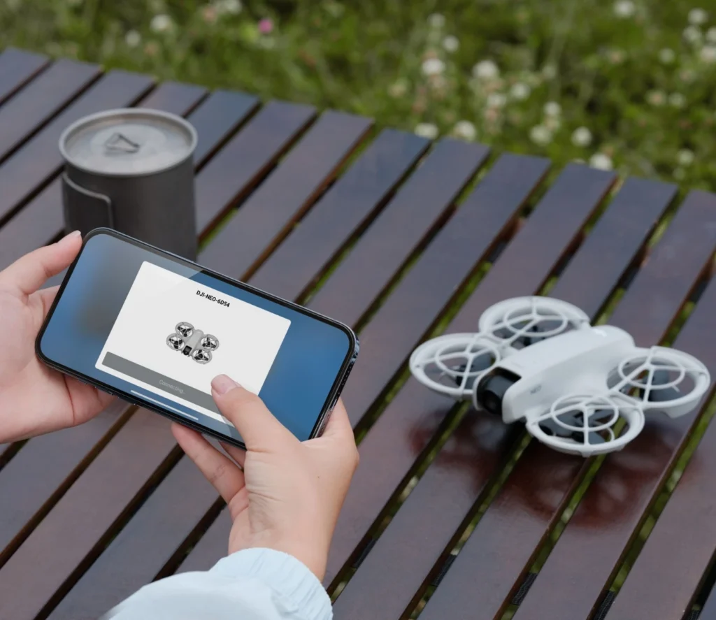 DJI NEO! Why is it so special? A Picture of DJI NEO connecting with DJI Fly app