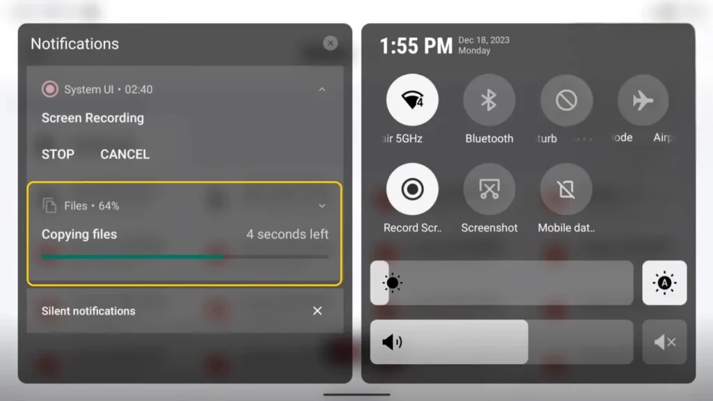 How to Export Screen Records From DJI RC2 & RC Pro A Image of DJI RC Pro Export Process
