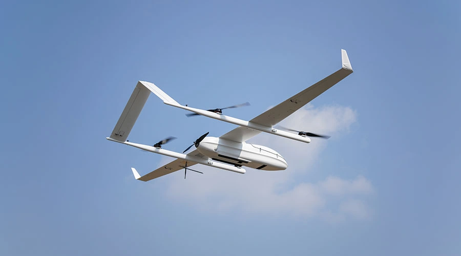 Exploring Different Types of Drones in the Industry A Image of Fixed-Wing VTOL Drones