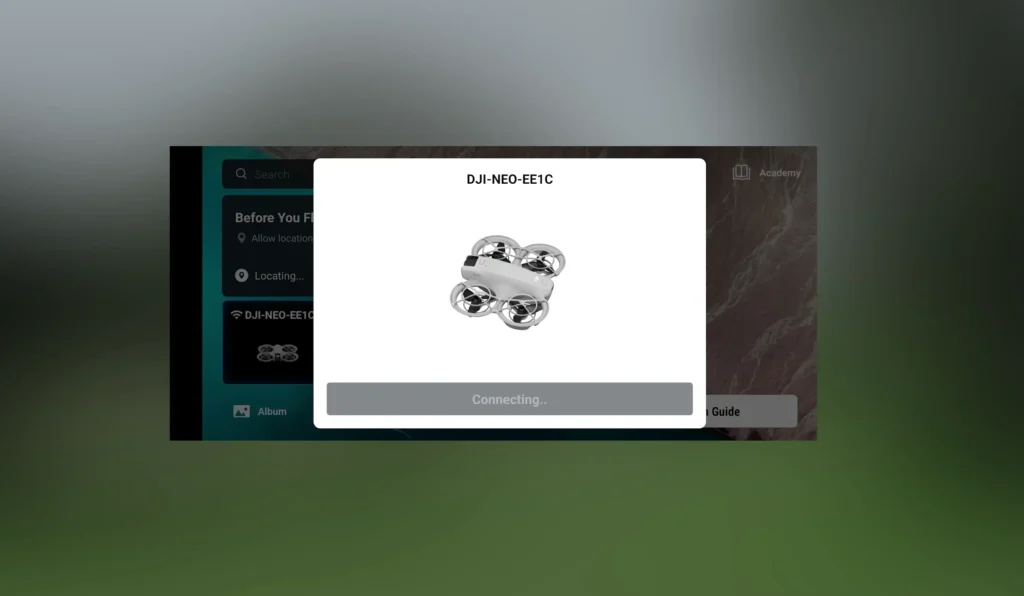 A Picture of DJI Fly APP