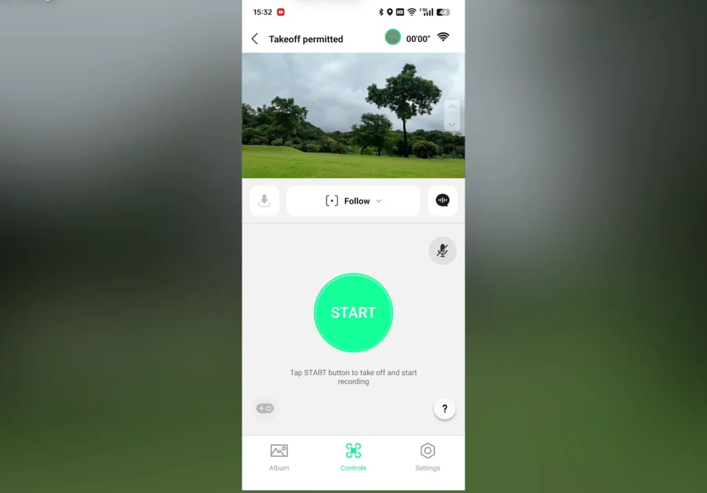 A picture of DJI Fly app