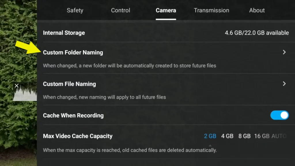 13 Best Settings to Improve DJI Neo Video Quality A image of Custom Folder Naming
