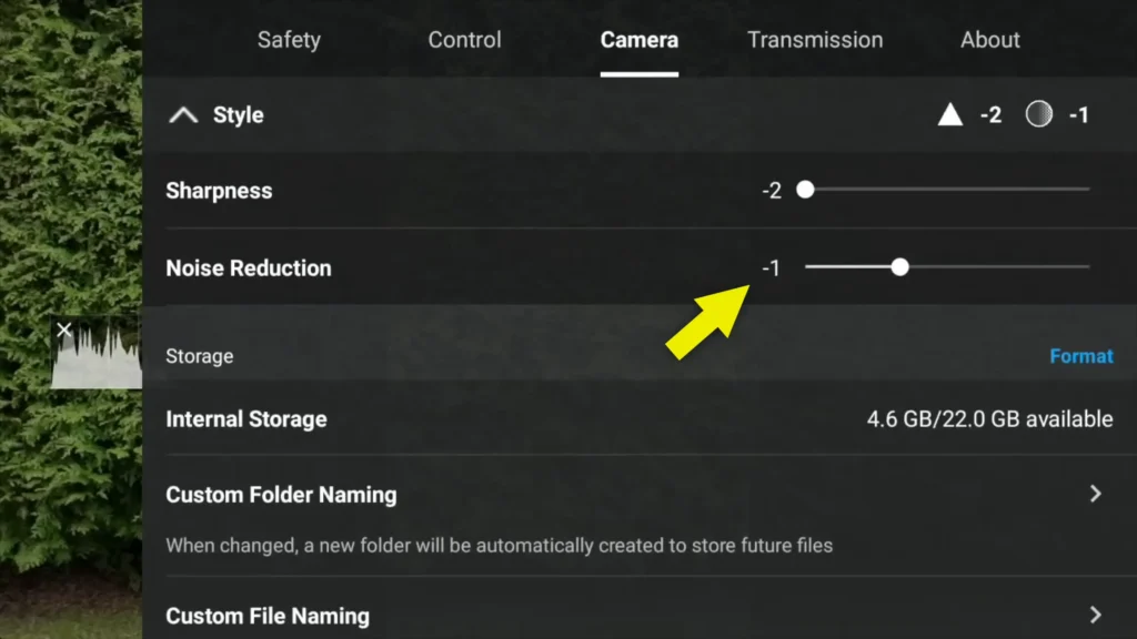 13 Best Settings to Improve DJI Neo Video Quality A image of Noise Reduction