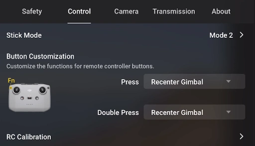 BEST TIPS & SETTINGS FOR DJI AIR 3S A image of Button Customization