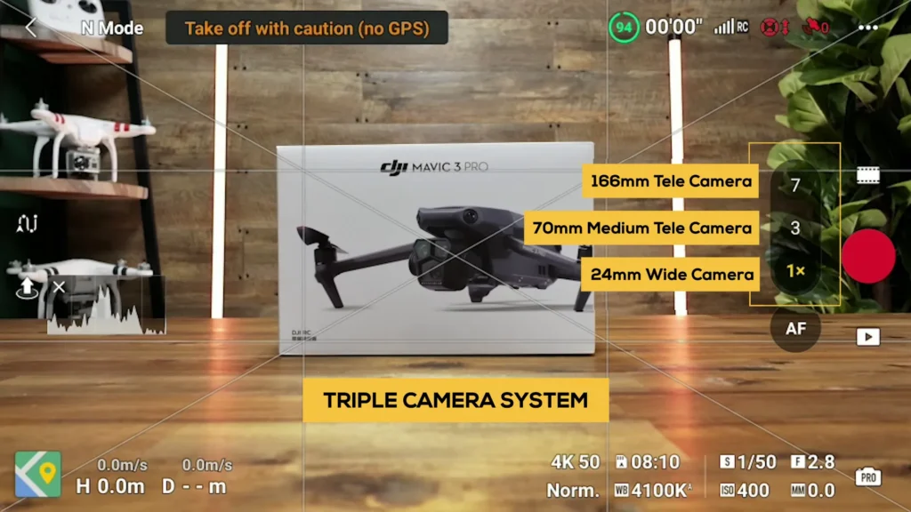 A image of DJI MAVIC 3 PRO Triple Camera Settings