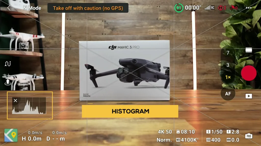 A image of DJI MAVIC 3 PRO Histogram