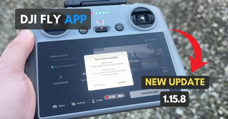 DJI Fly App Update 1.15.8