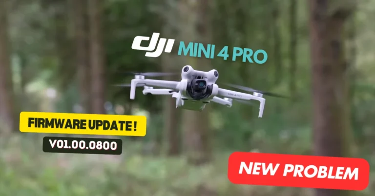 DJI Mini 4 Pro Firmware Update v01.00.0800 Problems