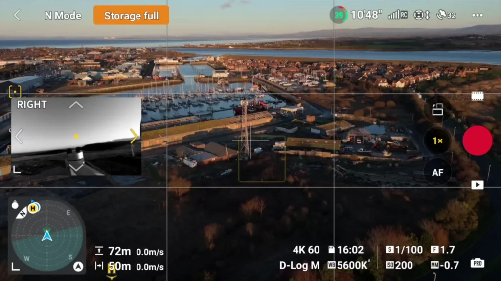 DJI Mini 4 Pro Firmware Update Exciting New Features Added A image of Vision Sensor Screen