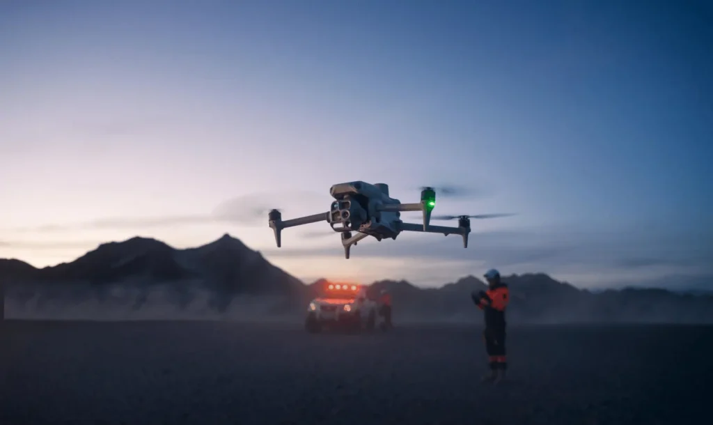 A Picture of DJI Matrice 4 series in rescue Operation 