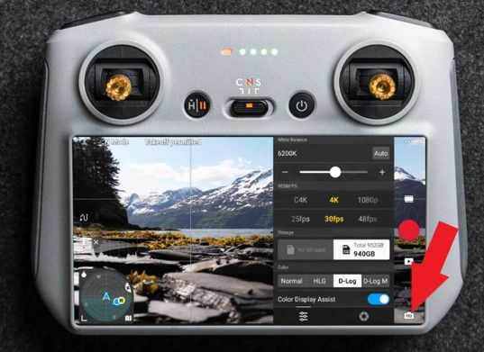 Best Cinematic Settings for DJI Flip A Image of Camera Settings