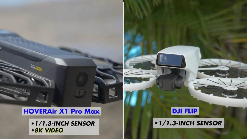 A image of DJI Flip vs Neo vs HoverAir X1 ProMax vs X1