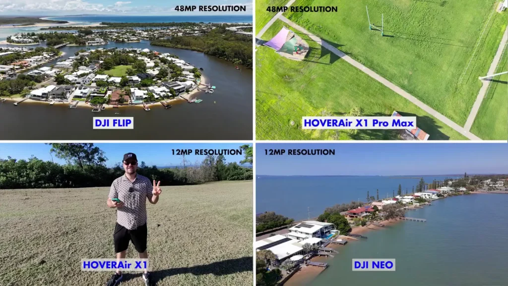 A image of DJI Flip vs Neo vs HoverAir X1 ProMax vs X1