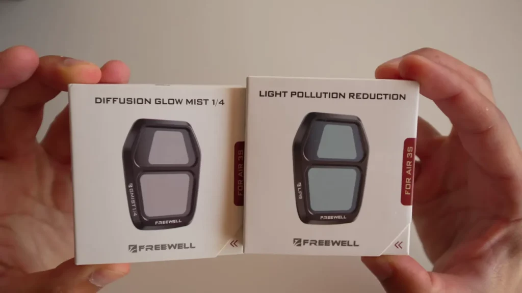 Freewell LPR and Mist Filters for the DJI Air 3S A image of Freewell LPR and Mist Filters for the DJI Air 3S
