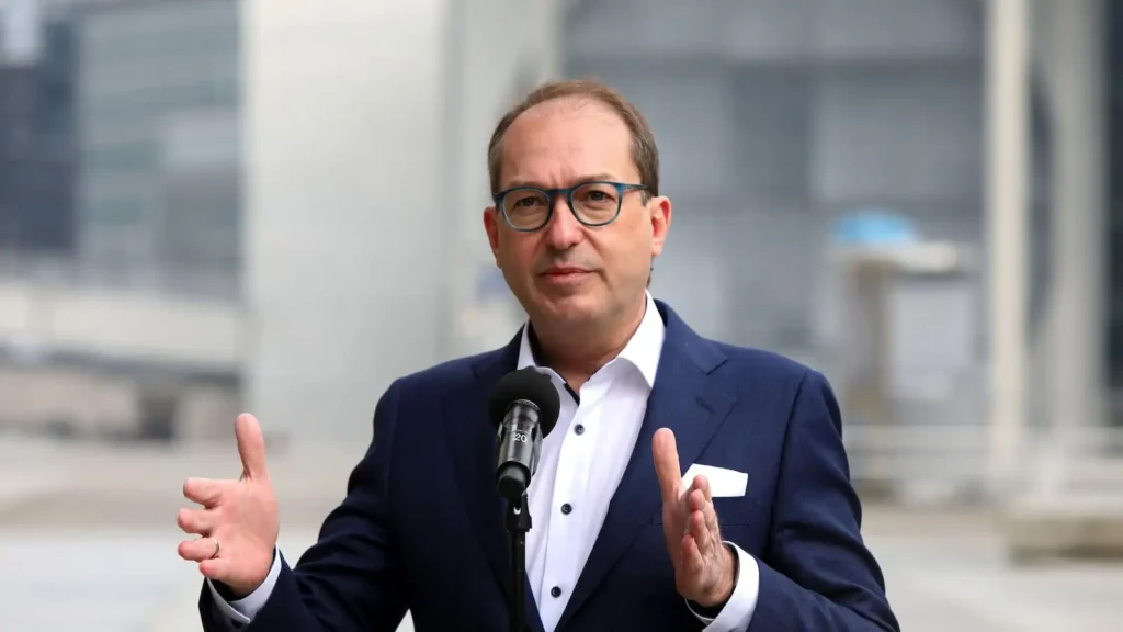 A picture of German Interior Minister Dobrindt 