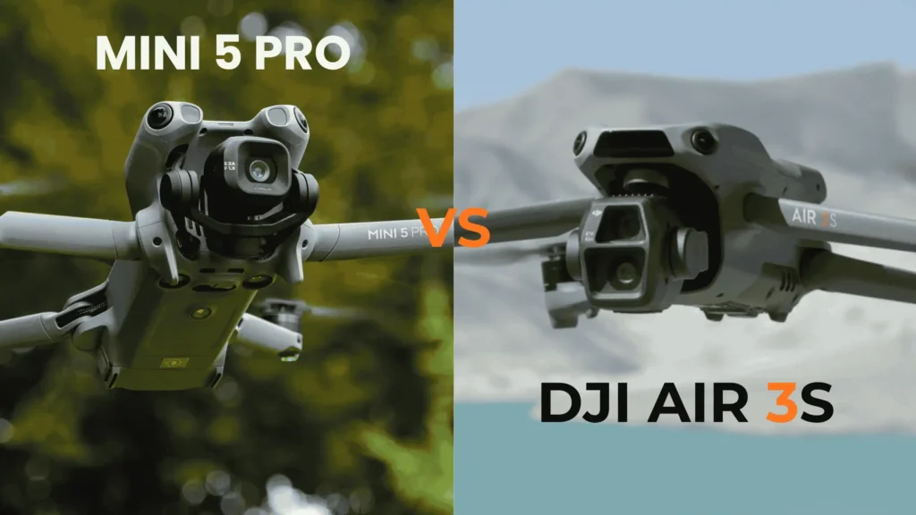 DJI Mini 5 Pro vs Air 3S - Incredible Comparison DJI Mini 5 Pro vs Air 3S