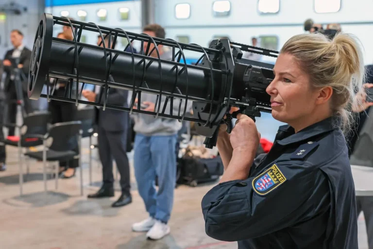 a Garman police shooting drone