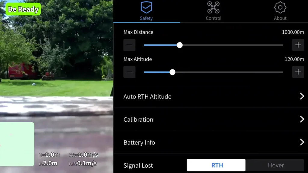 A image of Holy Stone HS900 RTH Test 