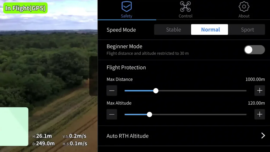 A image of Holy Stone HS900 RTH Test 