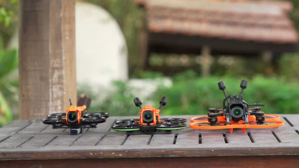 A image of GEPRC DarkStar 16 vs DarkStar 22 vs Cinelog 30 V3