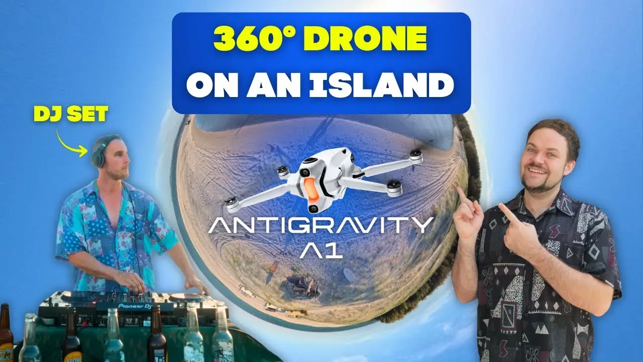 A image of Antigravity A1 In Action On A Tropical Island