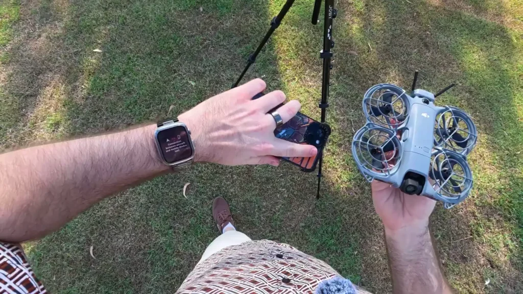 A image of Control DJI Neo 2 with Your Apple Watch