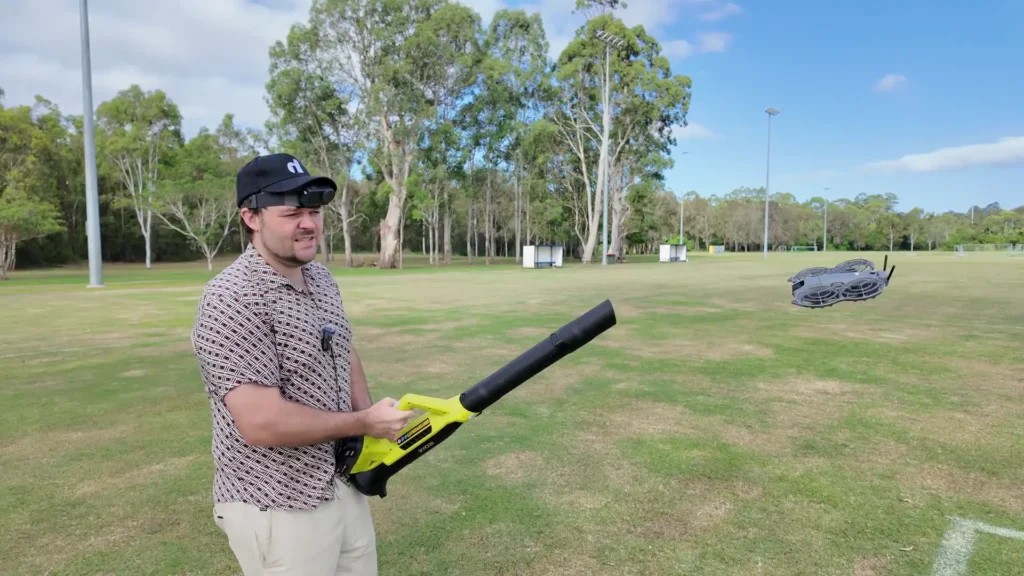 A image of DJI Neo 2 Wind Test Using a Leaf Blower!