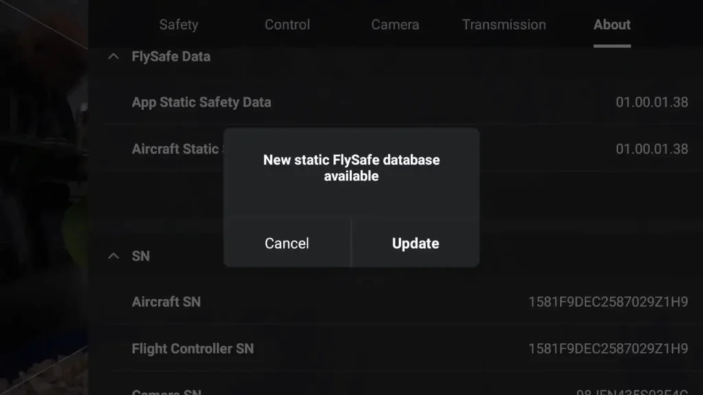 A image of DJI Fly App 1.19.5 Update