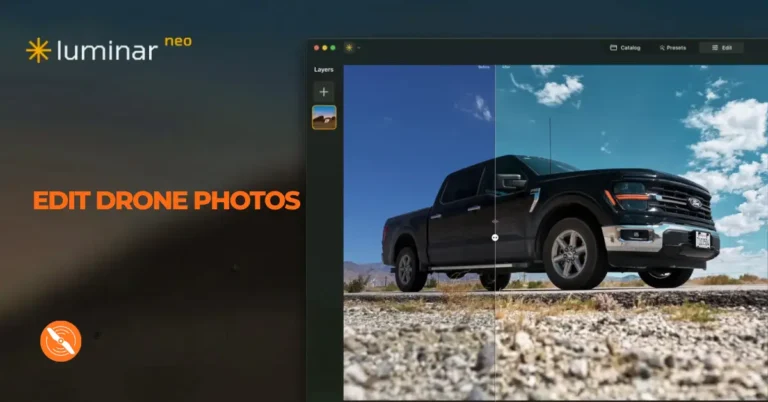 A image of How to Edit DJI Drone Photos in 30 Seconds Using Luminar Neo