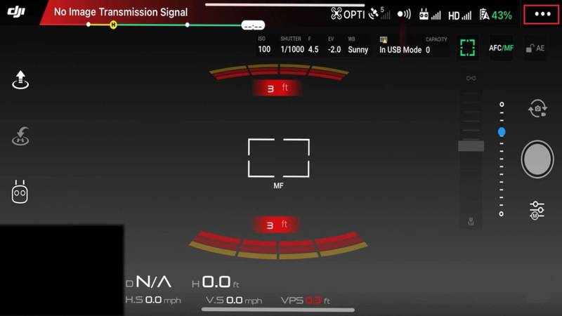 Unlock DJI Phantom 4: Turbocharge Performance by Breaking NFZ & Altitude Restrictions A image of DJI Phantom 4 Camera View
