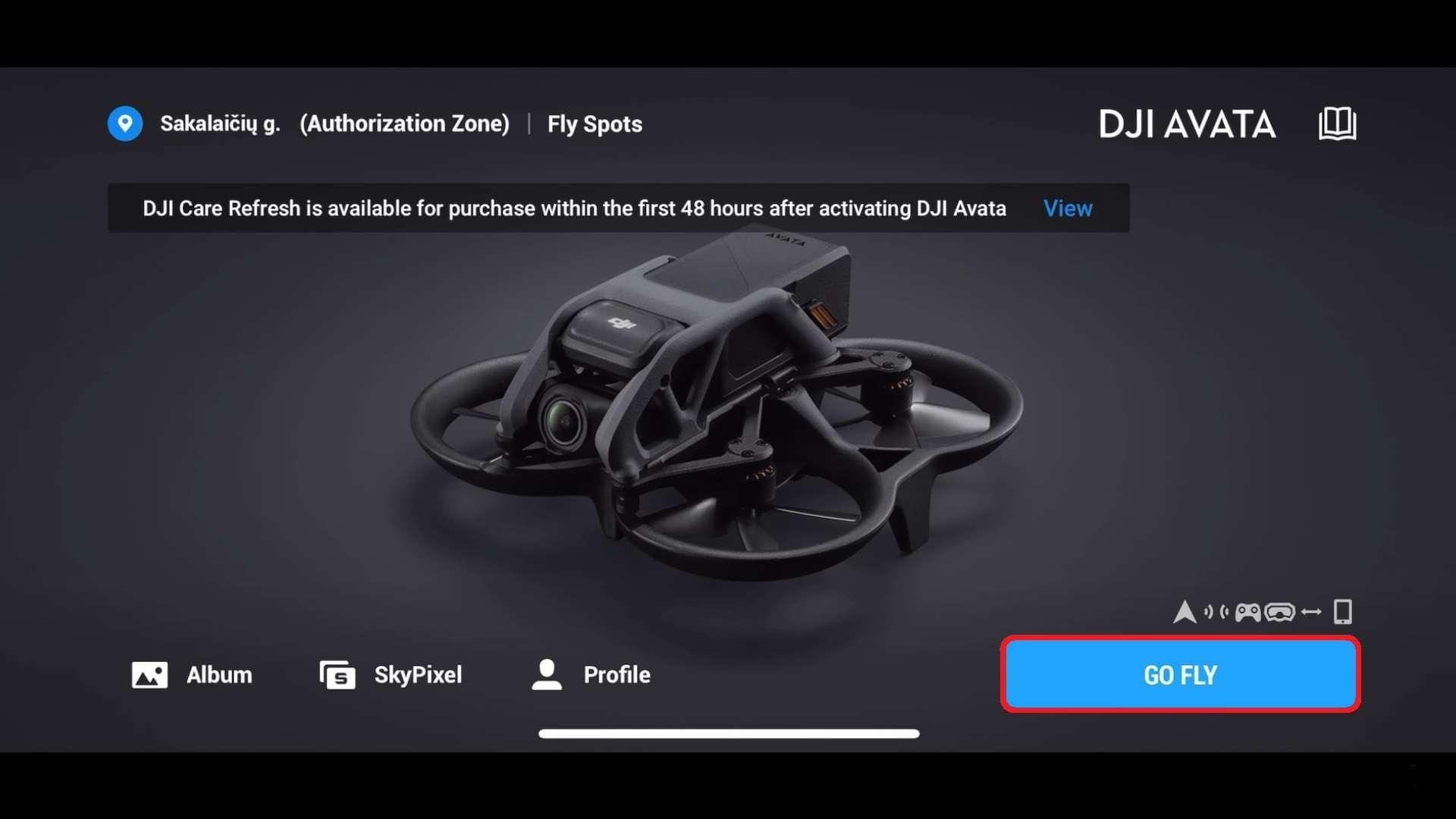 Fix DJI Avata Drone Range and Video Quality A Image of DJI Avata GO Fly Mode