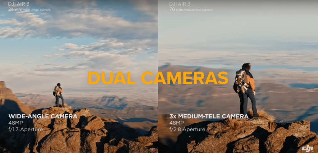 A Picture Captured Using Dual Cameras of DJI Air 3 