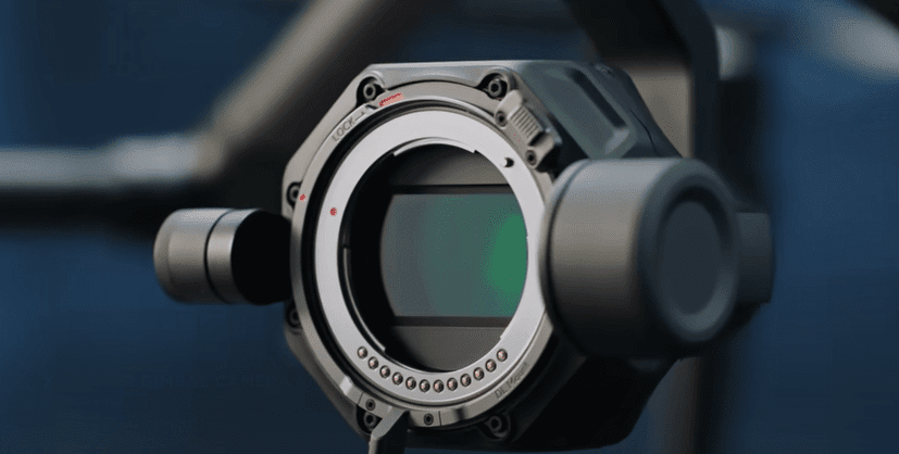 A picture of the camera of the DJI Inspire 3