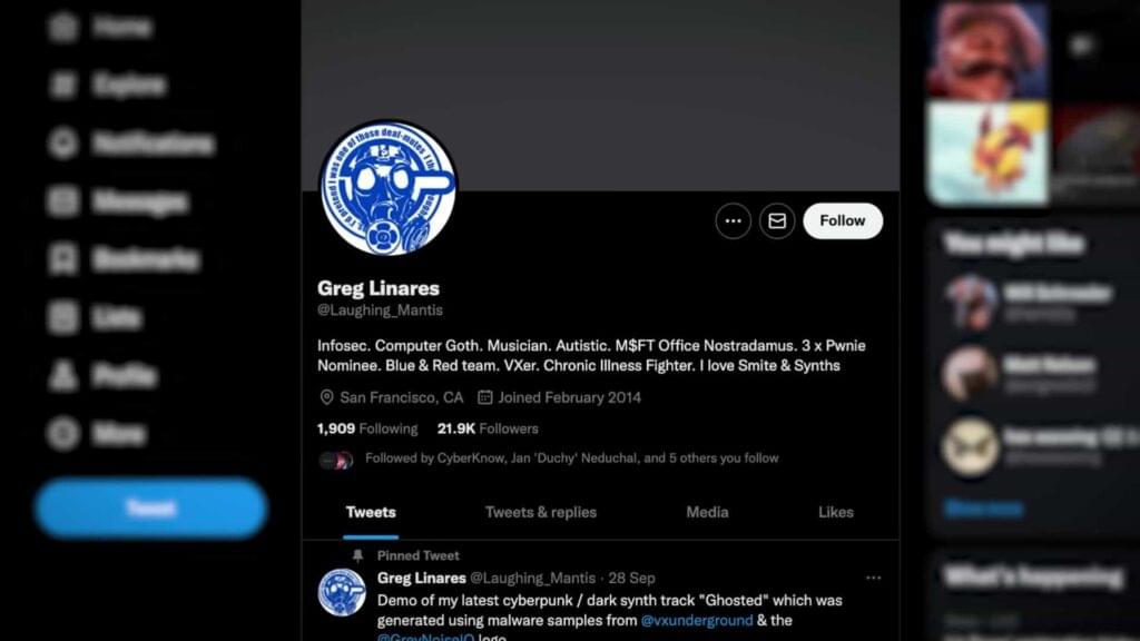 The Rise of Hacker Drones A image of Greg Linares Twitter Post