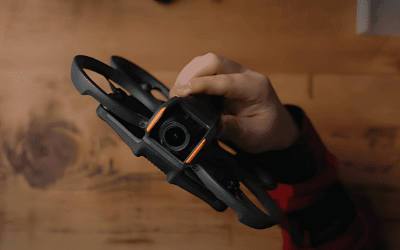 A Picture of Strikingly orange red Stripe of DJI Avata 2