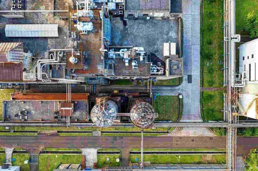 A picture of a pipeline project