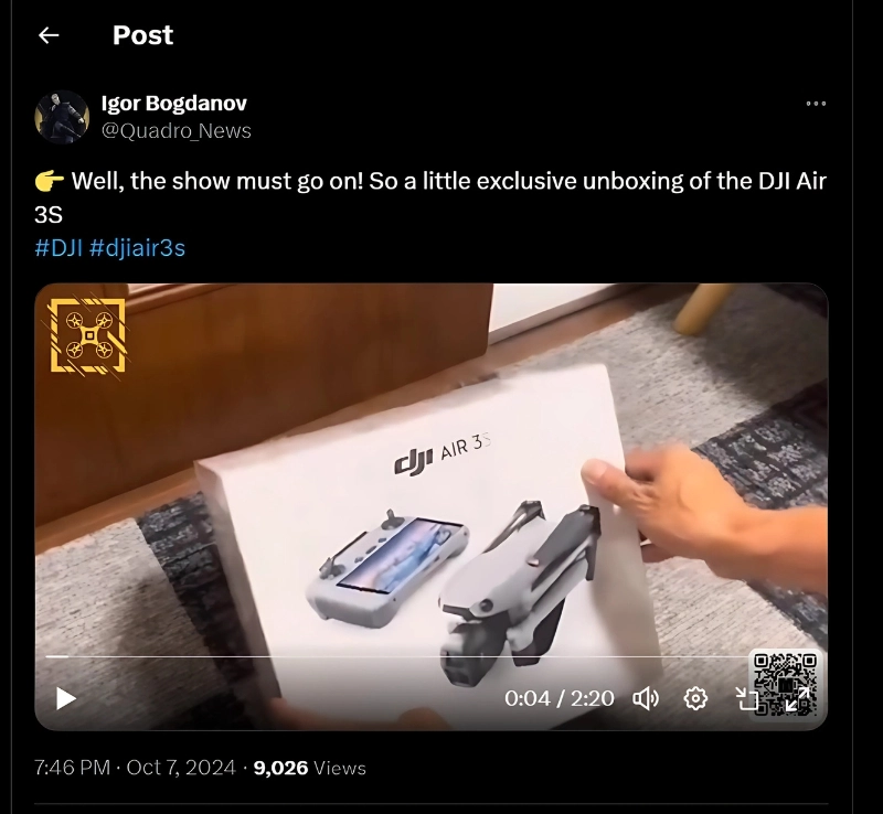 A image of DJI Air 3S
